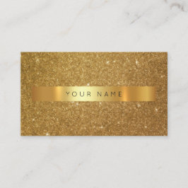 Cartão De Visita Glitter do Ouro Contemporâneo - Grelha Vip