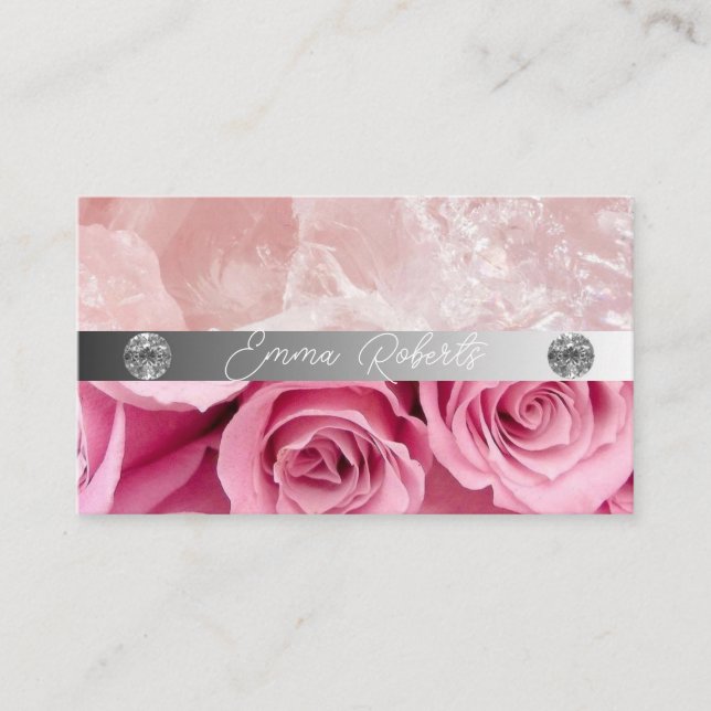 Cartão De Visita Glitter Glam Beauty Makeup Artista Eyelashes & Láb (Frente)