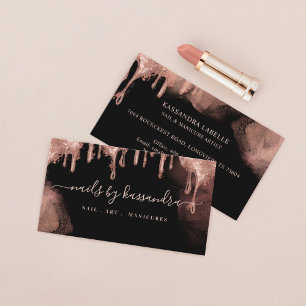 Cartão De Visita Glitter Glitter Glam Arranjo Arranjo Dourado Salão