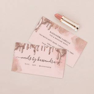 Cartão De Visita Glitter Glitter Glam Arranjo Arranjo Dourado Salão