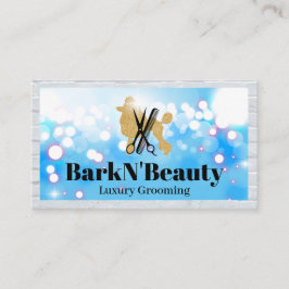 Cartão De Visita Glitter Poodle | Ferramentas de remoção | Brilho