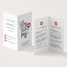 Cartão De Visita Gloss Like a Boss | Distribuidor De Produtos Lip