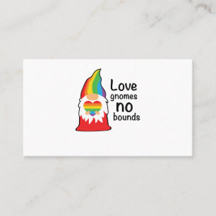 Cartão De Visita Gnomos de amor não se orgulham LGBT