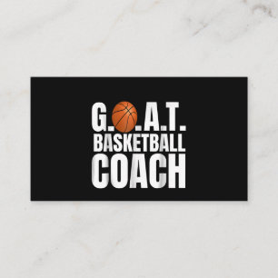 Cartão De Visita Goat Basketball Coach Gift