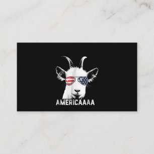 Cartão De Visita Goat Funny Goat America