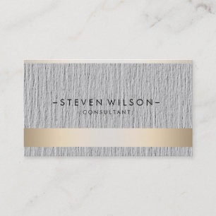 Cartão De Visita Gold Foil Metal Professional Moderno Elegante