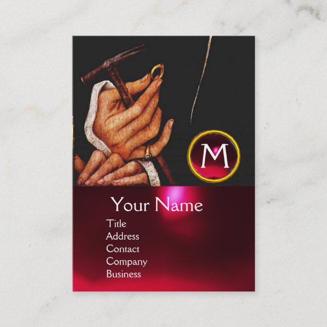 CARTÃO DE VISITA GOLDSMITH,METALWORKER DE PRECIOSO,ARTE JUDAY DOURA (Frente)