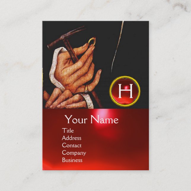 CARTÃO DE VISITA GOLDSMITH,METALWORKER DE PRECIOSO,ARTE JUDAY DOURA (Frente)