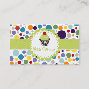 Cartão De Visita Gomas de teclas PixDezines cupcake+gomas de bolhas