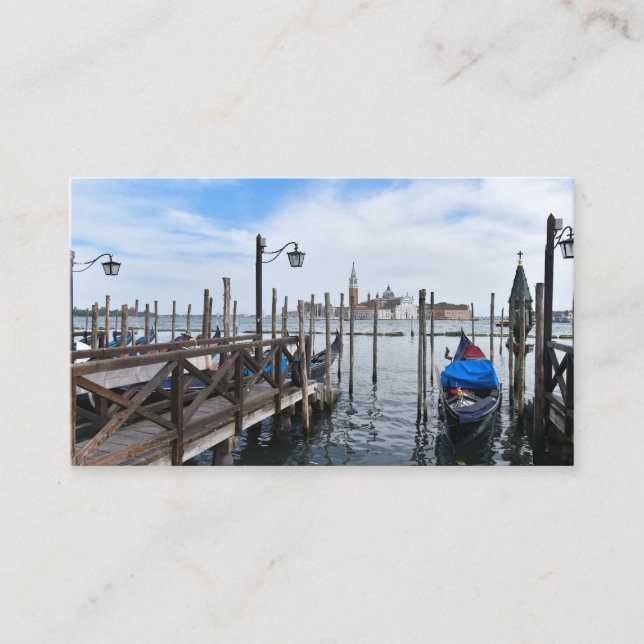 Cartão De Visita Gôndolas Venezianas (Frente)