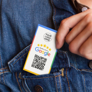 Cartão De Visita Google Business Review 5 Star Qr