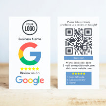 Google Review com link de código QR