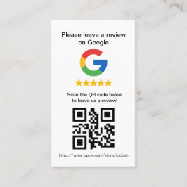 Cartão De Visita Google Review QR Code Cards,Review Sign