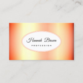 Cartão De Visita Gradação de Cor do Mâncreas Laranja Brilhante Suns