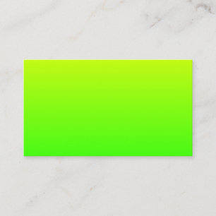 Cartão De Visita Gradiente Amarelo Verde Minimalista