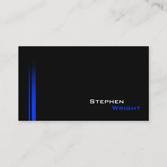 Cartão De Visita Gradiente Moderno de Linha Dupla Profissional (Frente)