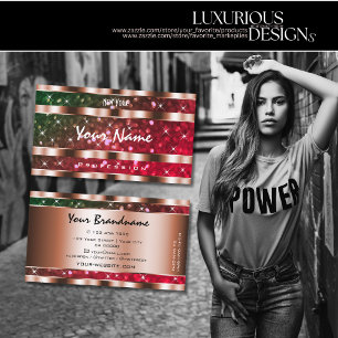 Cartão De Visita Gradiente Verde-Cinzento-Cinzento Cinza Estrelas R