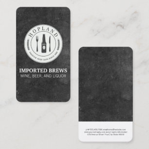 Cartão De Visita Gráfica de Cervejaria Ardósia
