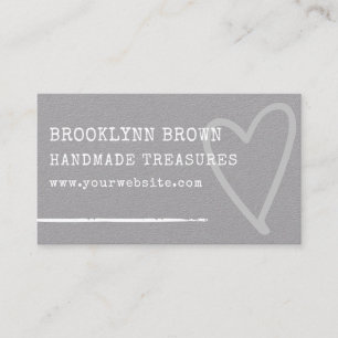 Cartão De Visita Gráfico cardíaco de papel russo simples minimalist