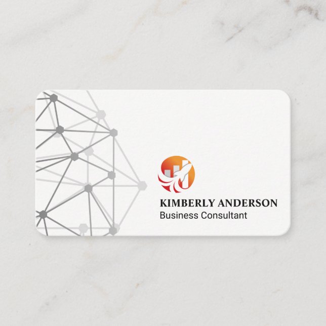 Cartão De Visita Gráfico de Bar do foguete | Tecnologia financeira (Frente)