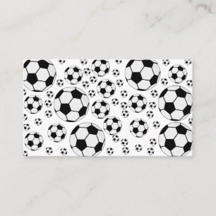 Cartão De Visita Gráfico de Bola de Futebol Clássico Fã de Esportes