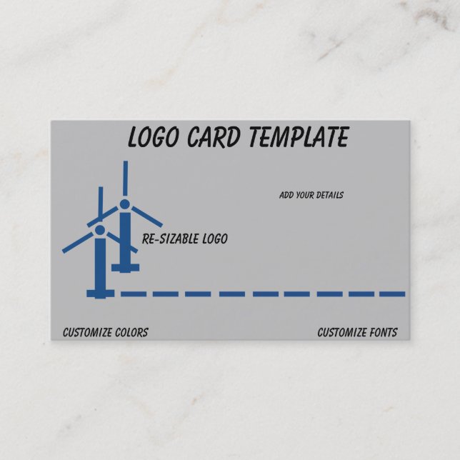 Cartão De Visita Gráfico de Turbinas Aéreas Piloto-Drone (Frente)