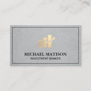 Cartão De Visita Gráfico do Gráfico de Bares Financeiros  Anális