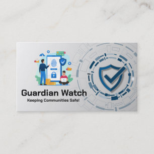 Cartão De Visita Gráficos de Digitalização de Impressão Digital de 