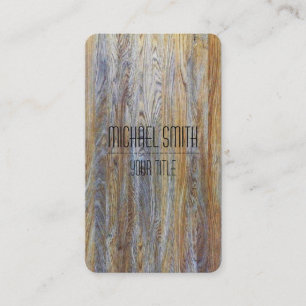 Cartão De Visita Grain de Madeira Moderna Profissional nº 4