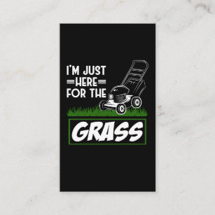Cartão De Visita Gramado de Grass Mears Cuidados Engraçados Leitura