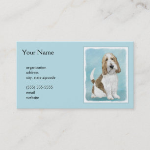 Cartão De Visita Grand Basset Griffon Vendeen - Arte Cão Original