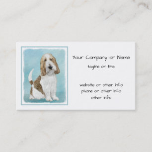 Cartão De Visita Grand Basset Griffon Vendeen - Arte Original para 