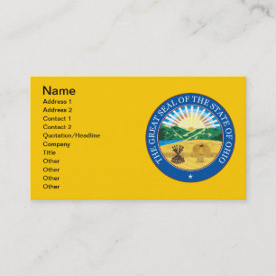 Cartão De Visita Grande selo do estado de Ohio