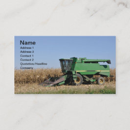 Cartão De Visita grandes equipamentos de agricultura verde