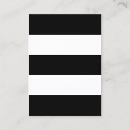 Cartão De Visita Grandes faixas brancas e pretas