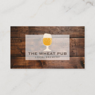 Cartão De Visita Grão de madeira