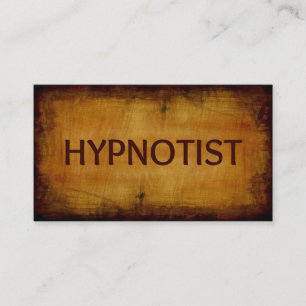 Cartão De Visita Grão de madeira antiga do Hypnotist