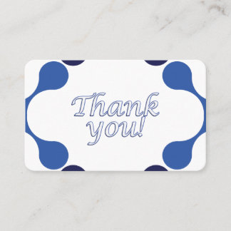 Cartão De Visita Gratitude Thank You Card - 3.54 x 2.165