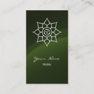 Cartão De Visita Green Mandala