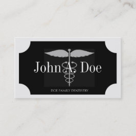 Cartão De Visita Grelha Branca/Negra/Grelhas Prateadas