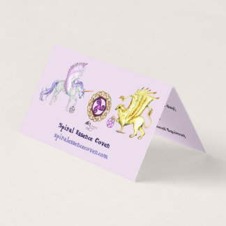 Cartão De Visita Griffon bonito do pônei do cavalo de pegasus do