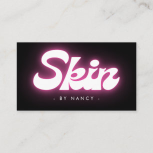 Cartão De Visita Groovare Skincare Pink Neon