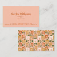 Groovy Retro Boho Burnt Orange Botanical Trendy
