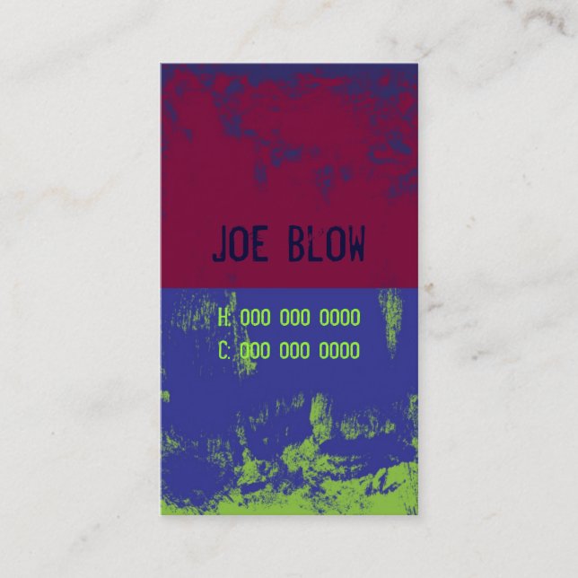 Cartão De Visita Grunge-Cartão 1 (Frente)