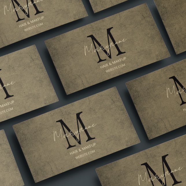 Cartão De Visita Grunge com dificuldades simples (Criador carregado)