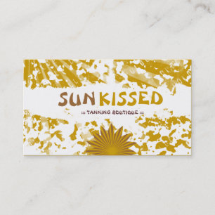 Cartão De Visita Grunge do GC   Sun Kisssed & raios de Sun