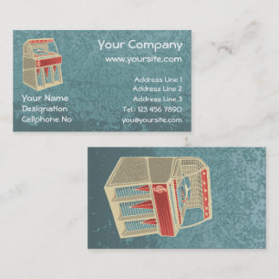 Cartão De Visita Grunge Jukebox