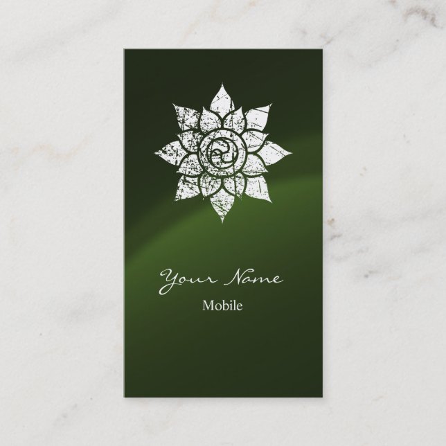 Cartão De Visita Grunge Mandala (Frente)