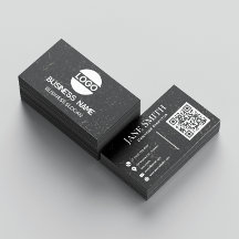 Grunge Moderno Personalizado | Logotipo & Código Q