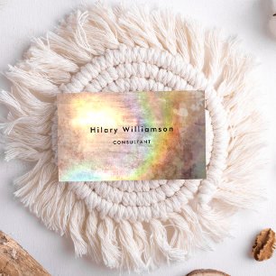 Cartão De Visita Grunge Pastel Tan Beige